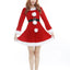 Red Christmas Cloak Dress