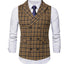 Plaid Formal Waistcoat Suit Vest