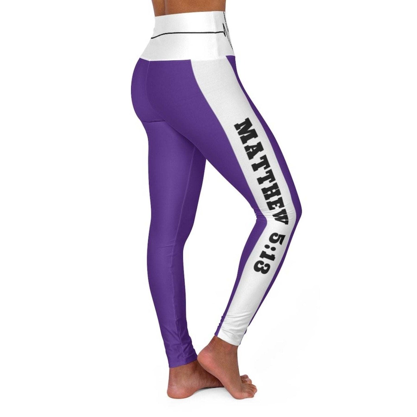 inQue.Style High Waisted Yoga Leggings, Dark Purple