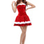 Red and white wool Christmas Dress