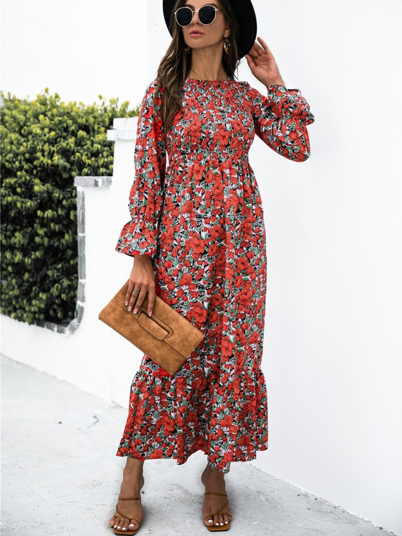 Full Print Maxi Dress