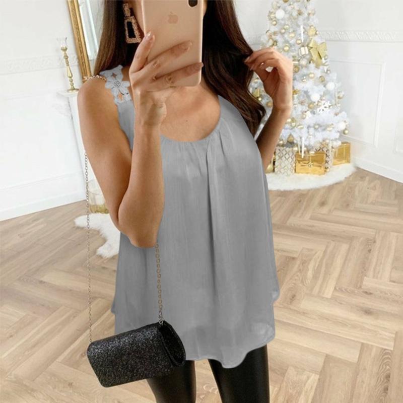 Lace Sling Sleeveless T-shirt