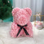 Rose Flower Teddy Bear with Box