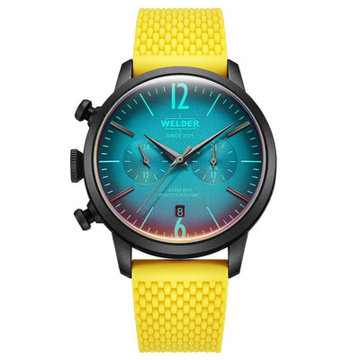 Men's Welder Moody Watch- Blue/Yellow