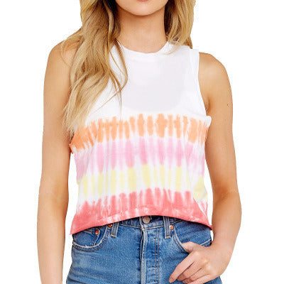 Round Neck Sleeveless Vest Top