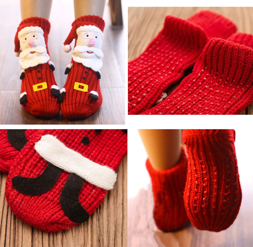 Santa Claus Slipper Socks