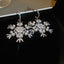 Silver Snowflake Earrings