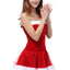 Red and white wool Christmas Dress