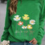 Casual Printed Crew Neck Sweater