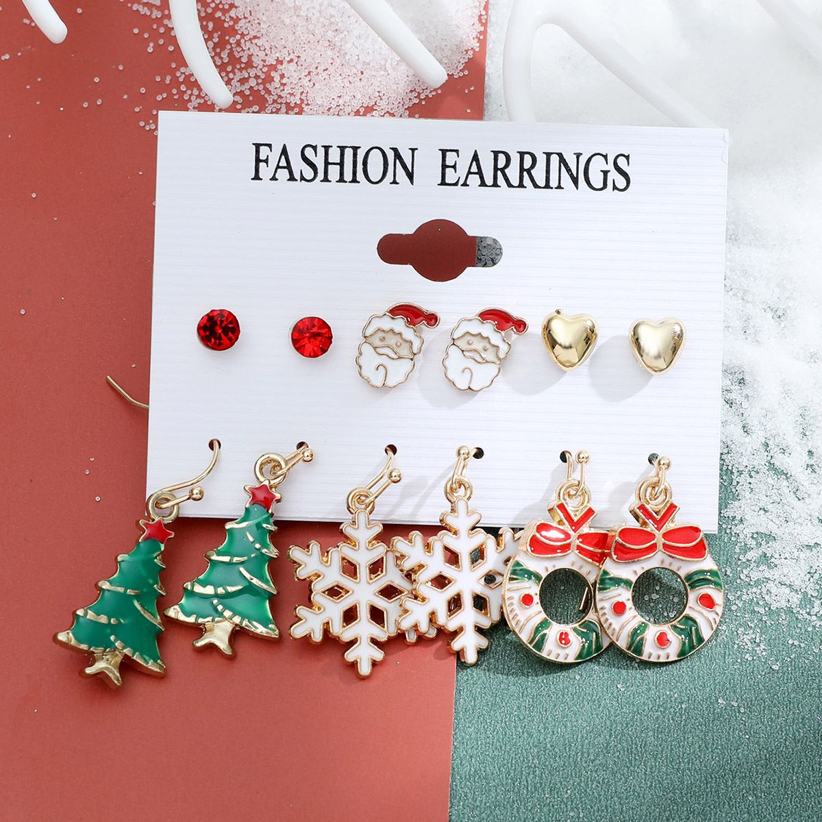 Christmas Designs Earrings Set