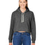 J America Triblend Cropped Hooded Sweatshirt