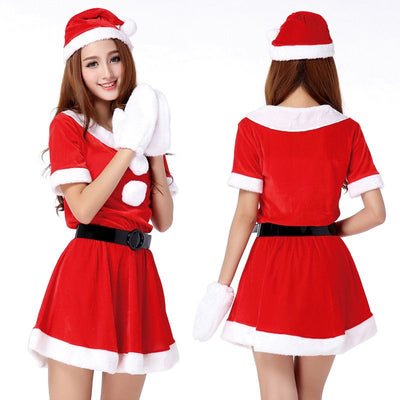 Short Sleeve Mrs. Claus Dress