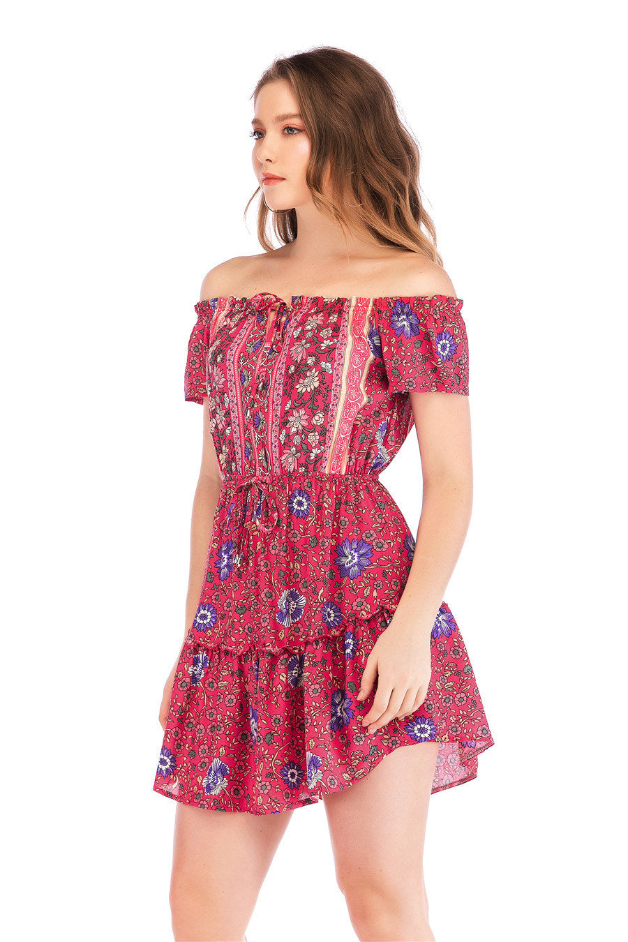 Off-Shoulder Lace Dress