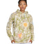 US Blanks Unisex Flower Tie-Dye Hooded Sweatshirt