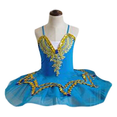 Blue And Gold Ballet Dress