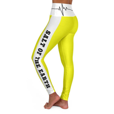 inQue.Style High Waisted Yoga Leggings, Bright Yellow