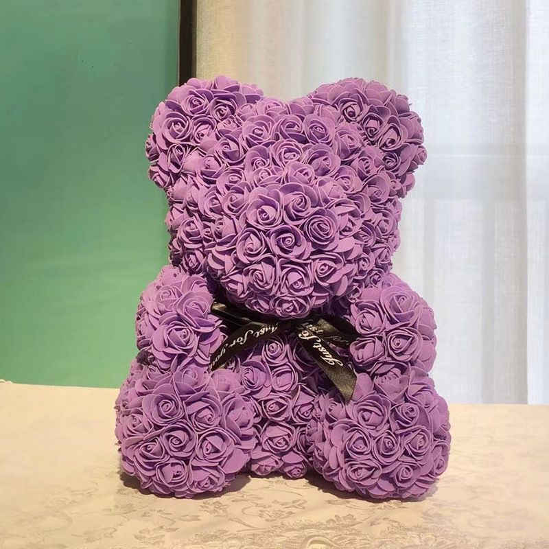 Rose Flower Teddy Bear with Box