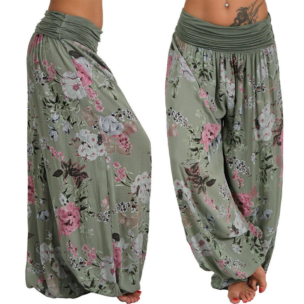 Wide Leg Harem Pants