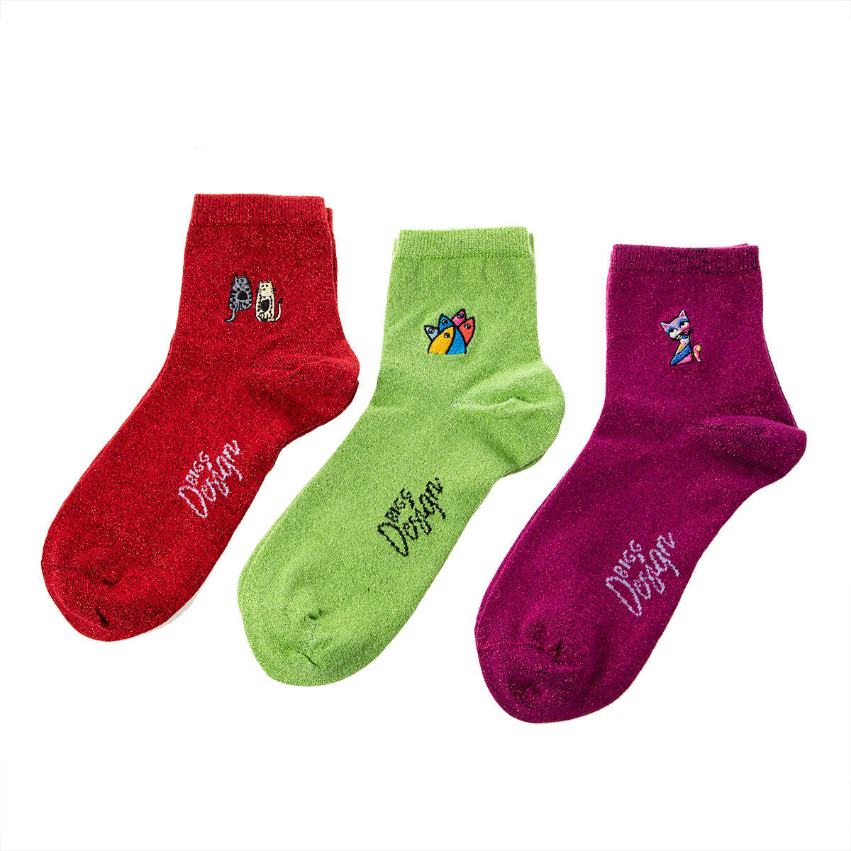 Biggdesign Glitter Women's Socks Set