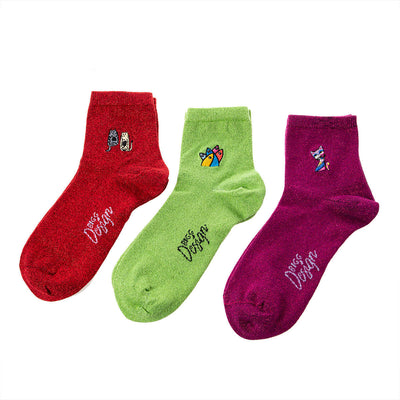 Biggdesign Glitter Women's Socks Set