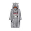 Cartoon print irregular hoodie