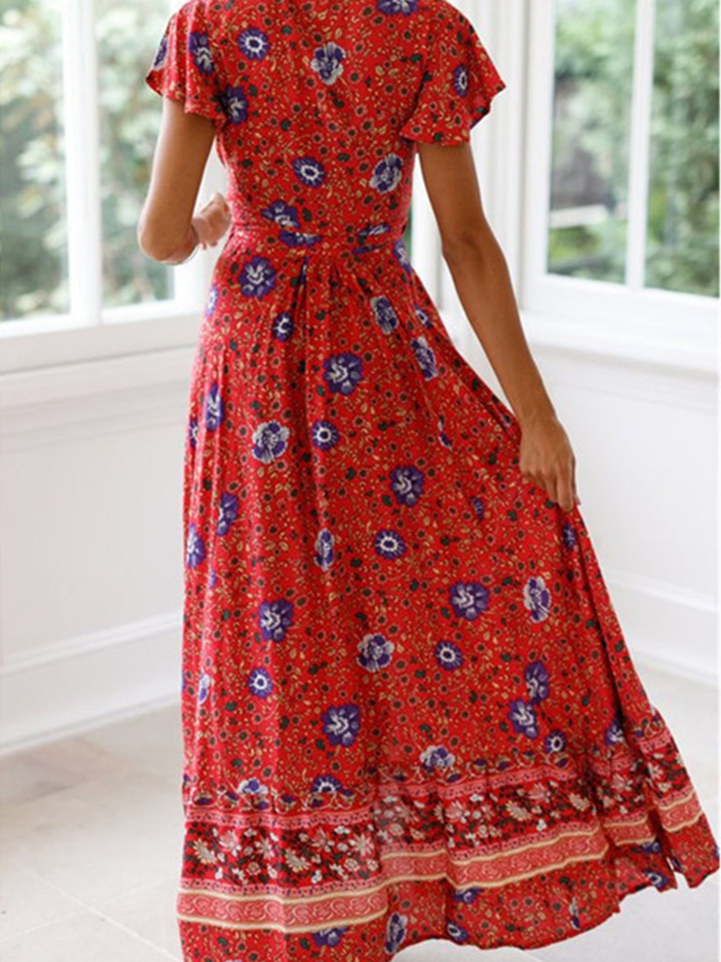 Floral Bohemian Maxi Dress