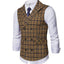 Plaid Formal Waistcoat Suit Vest