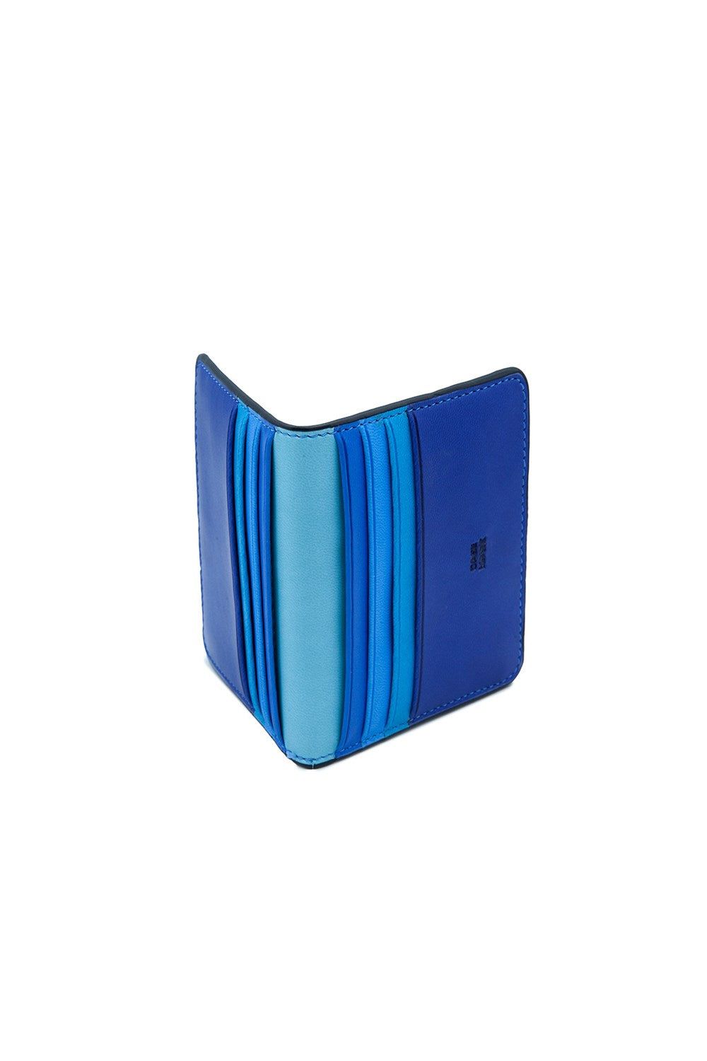 Card Holder In Blue Tones