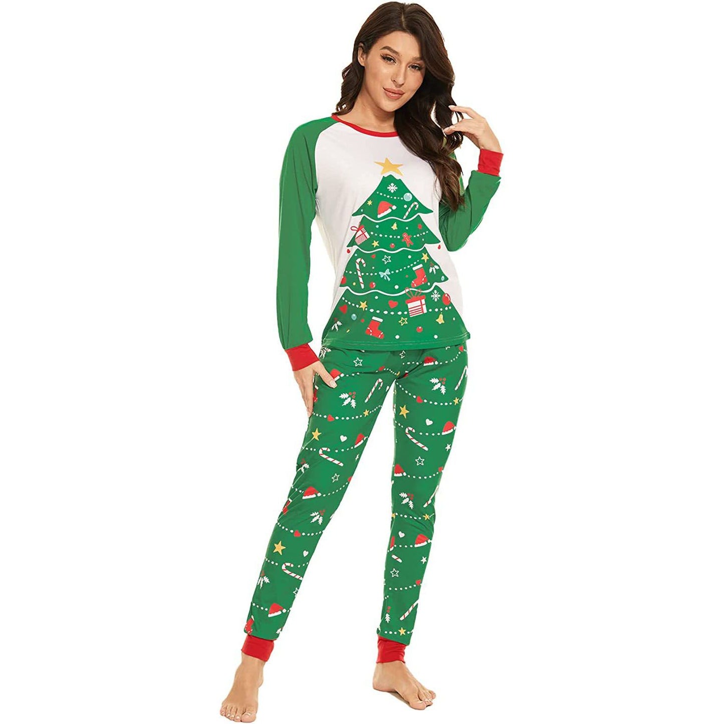 Pajamas Set Santa Claus Sleepwear