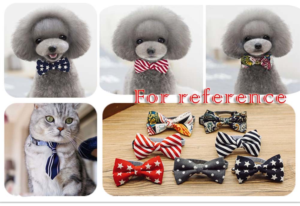 Adjustable Red and White Stripe Pet Tie