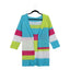 Multicolor Stitching Long Knit Sweater