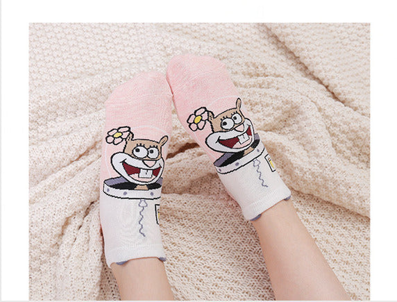 Pattern Short Socks