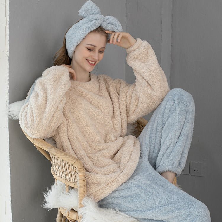 Sweater with Fuzzy Fleece Set