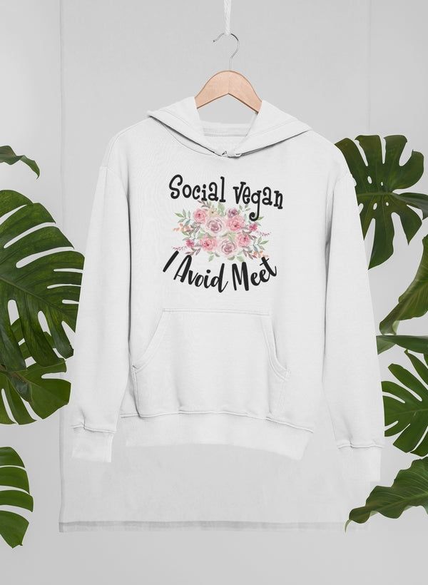 Social Vegan I Avoid Meet Hoodie