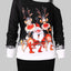 Off Shoulder Santa Claus Elk Sweatshirt