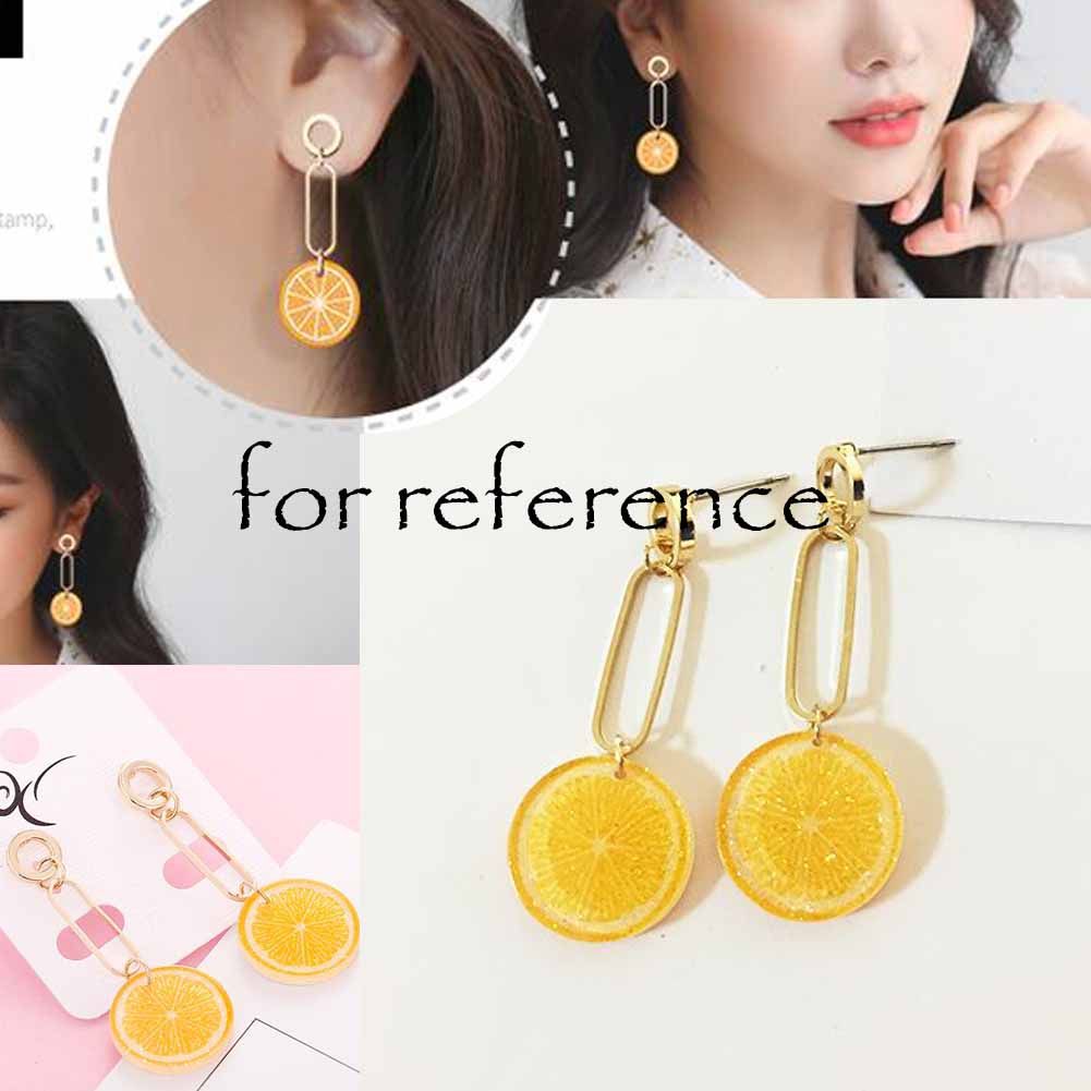 Orange Drop Earrings