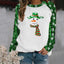 Snowman Plaid Christmas Shirt