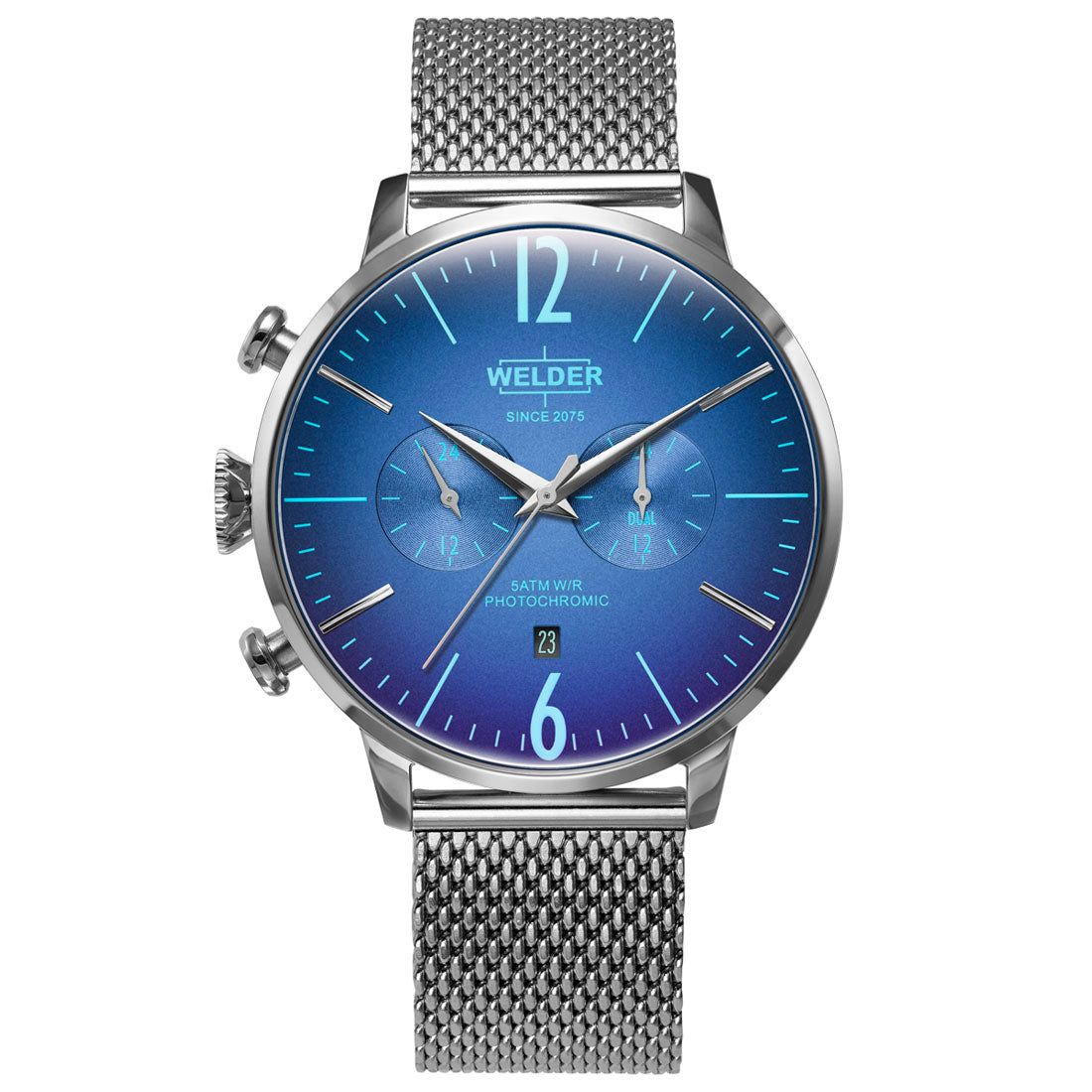 Men's Welder Moody Watch Silver/Blue