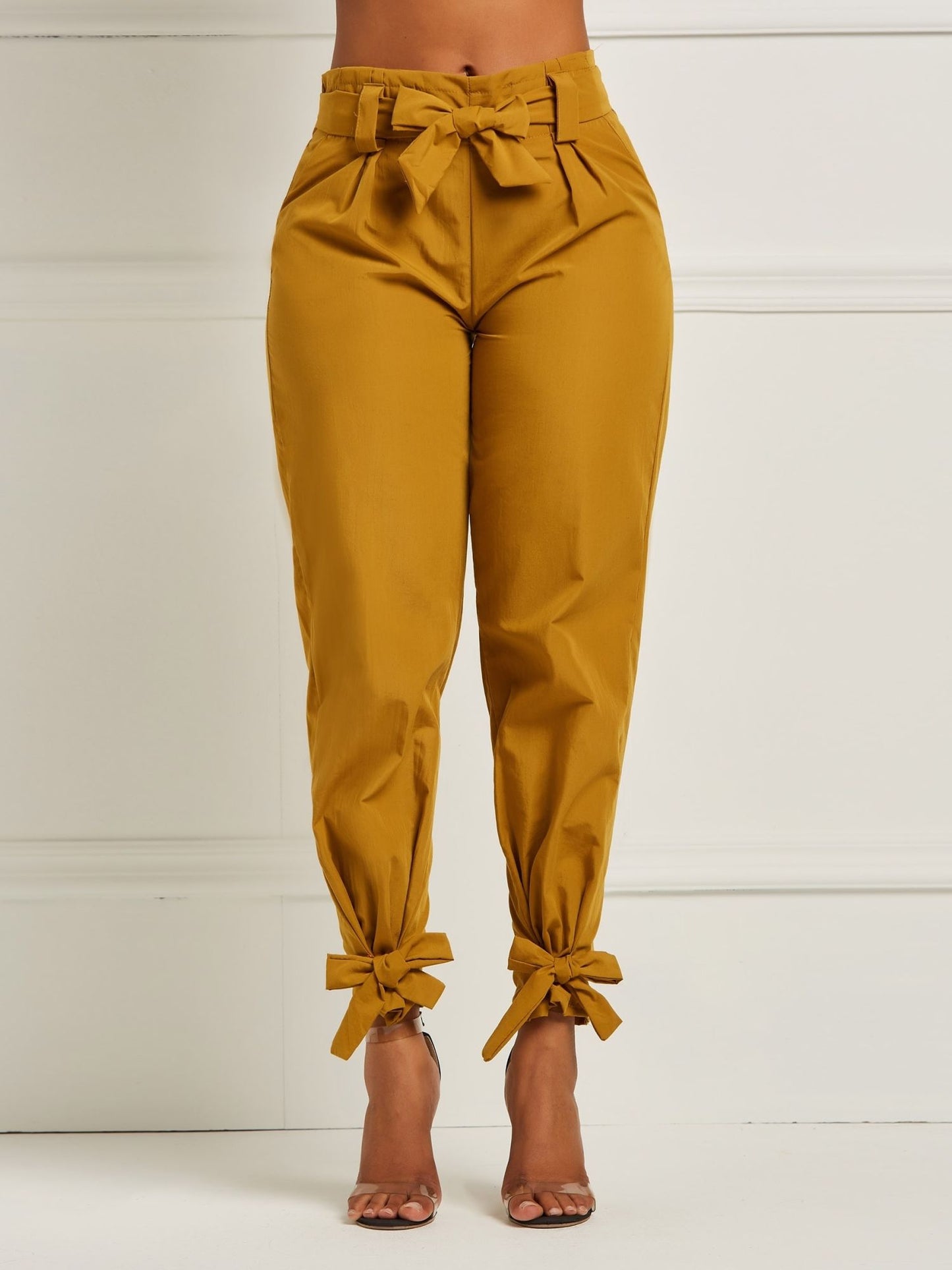 Bowknot Loose Pencil Pants