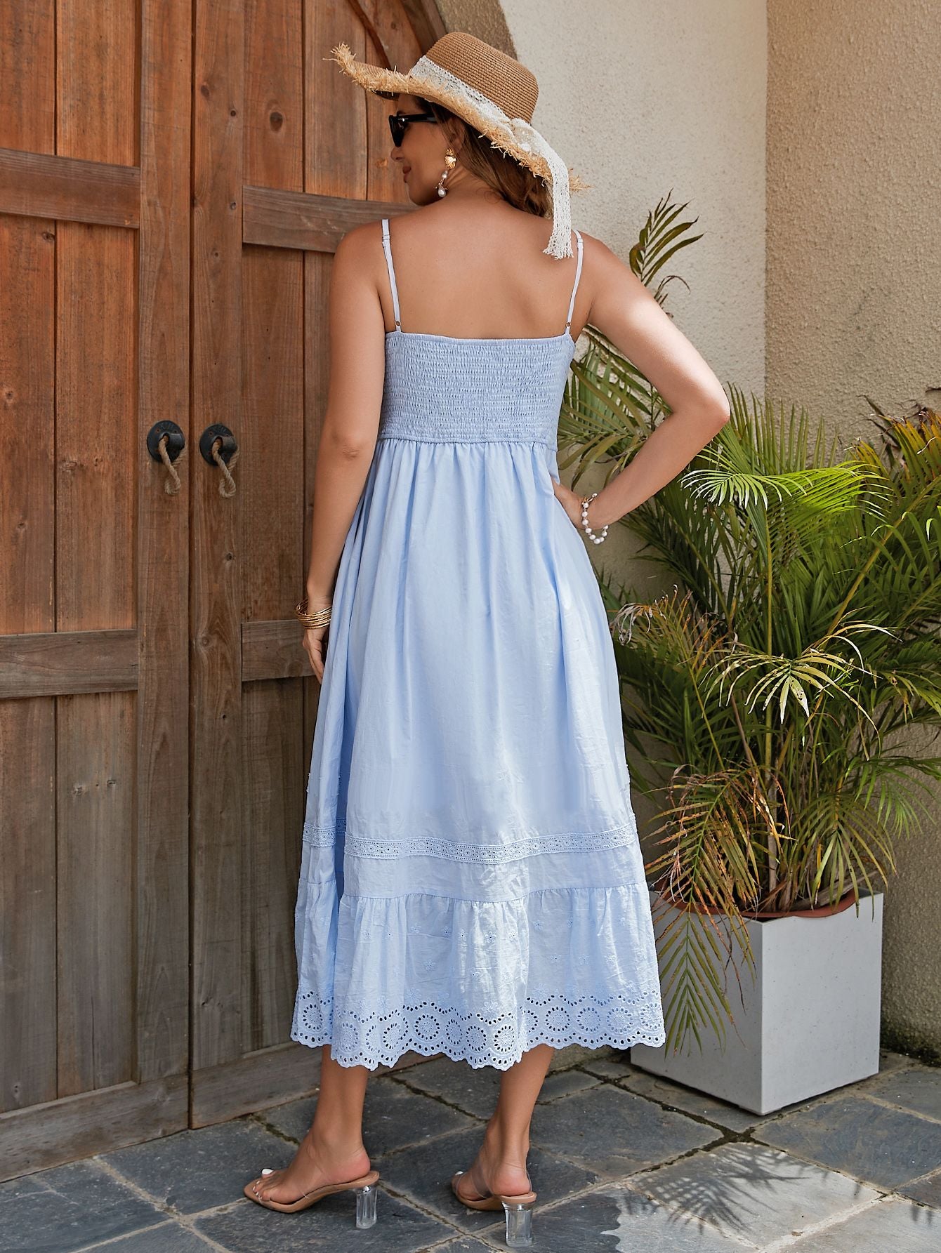 French Romantic Style Maxi Dress