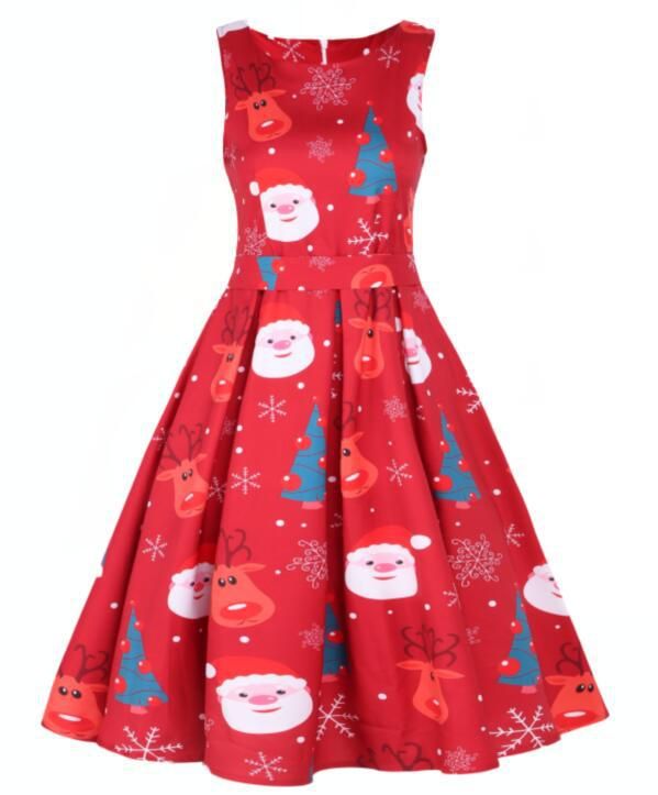 Sleeveless Christmas Dress