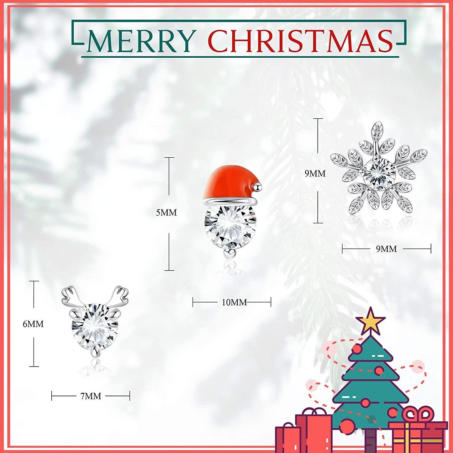 Christmas Stud Earring Set