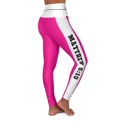 inQue.Style High Waisted Yoga Leggings, Hot Pink