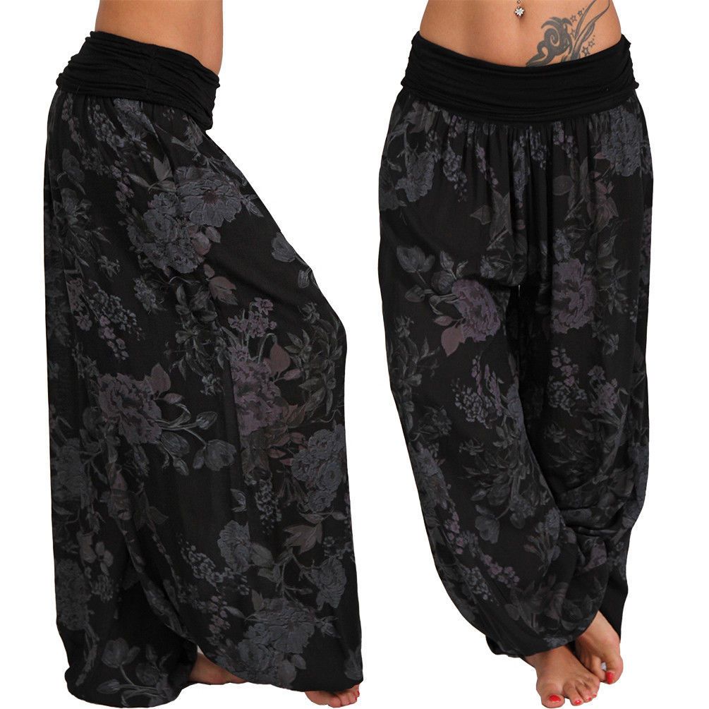 Wide Leg Harem Pants