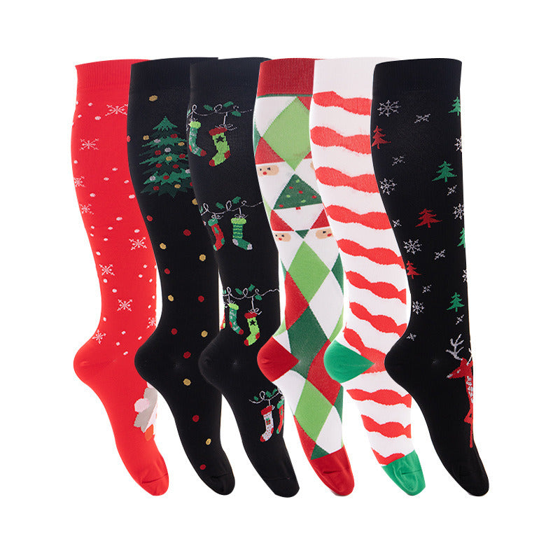 Christmas Novel Colorful Pattern Socks