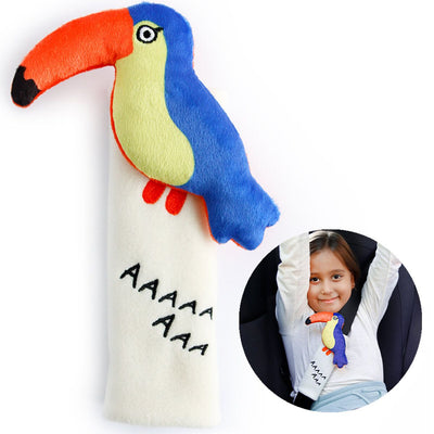 Flying Toucan Seat Belt Pillow For Kids