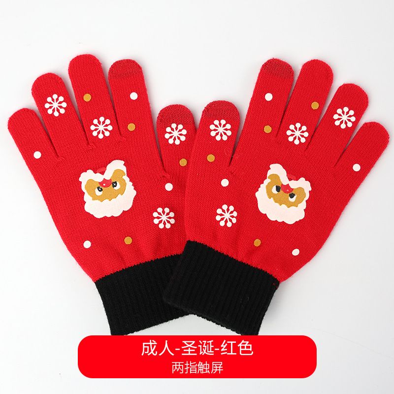 Christmas Gloves with Santa