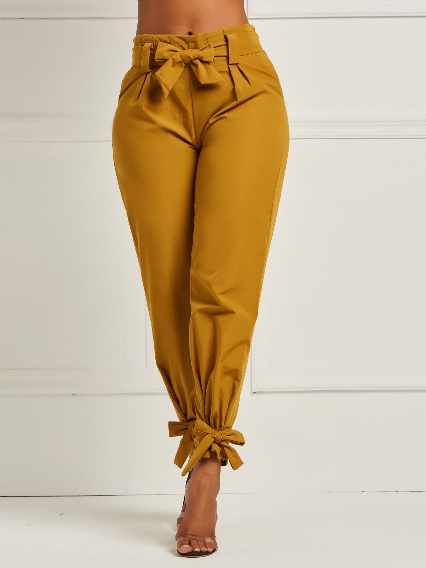 Bowknot Loose Pencil Pants