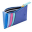 Blue/Pink Zippered Card Holder