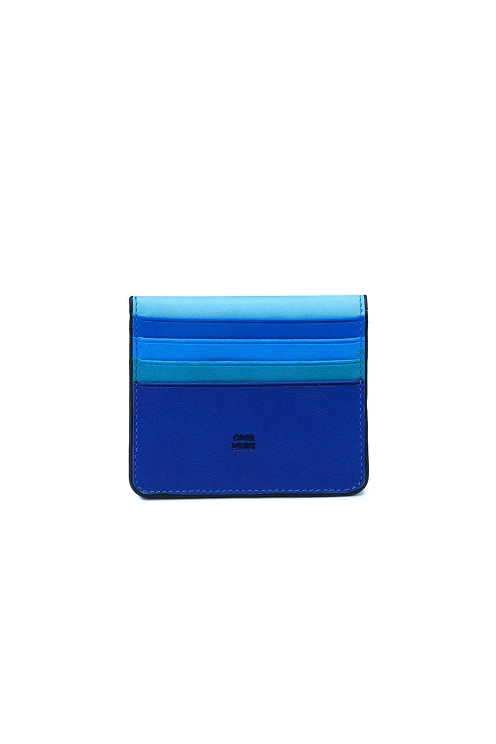 Card Holder In Blue Tones